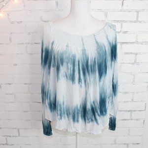 Billabong Light Blue Tie Dye Long Sleeve Shirt